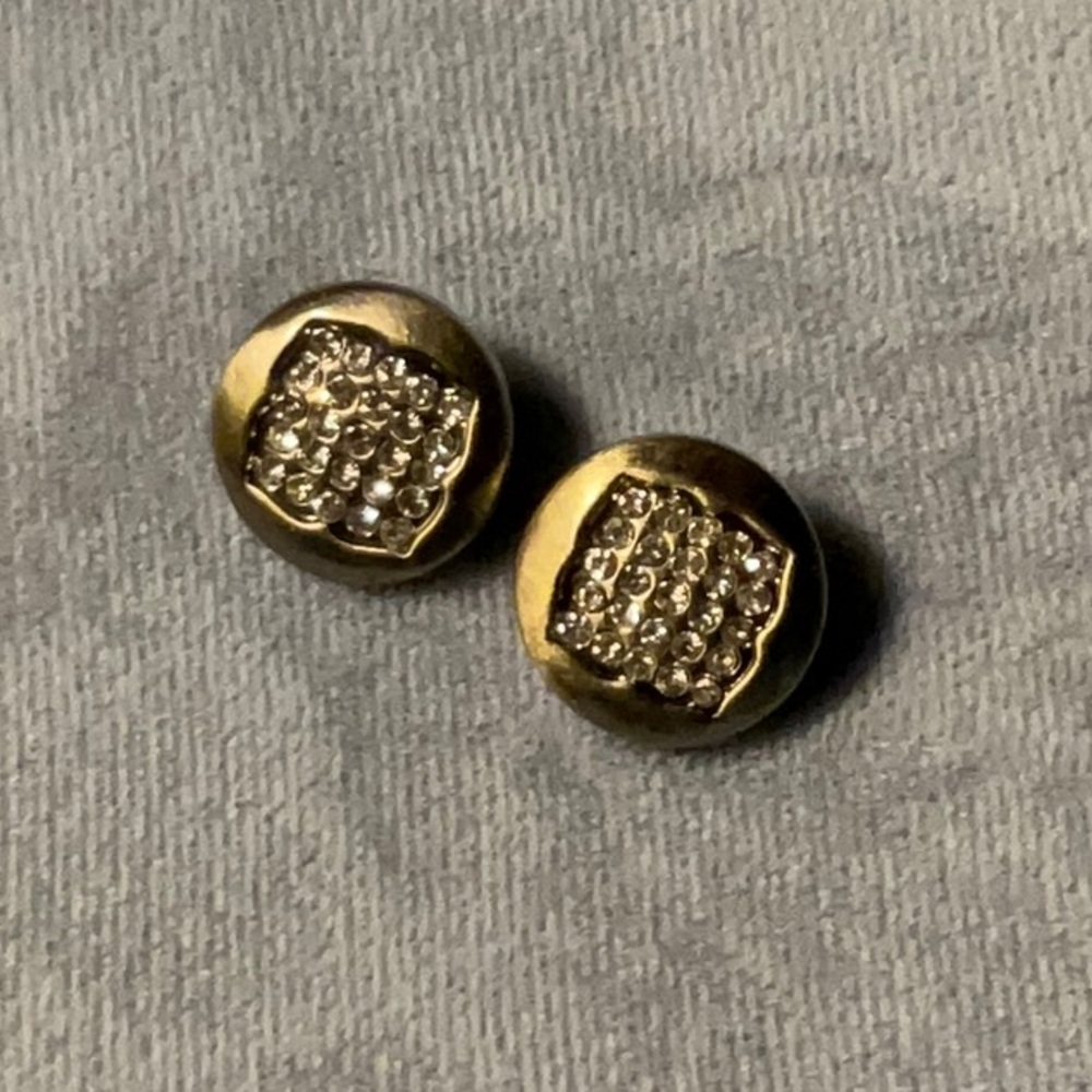 Petite Ginger Snaps 12mm Sparkle Squares Earring Set - Picture 1 of 2